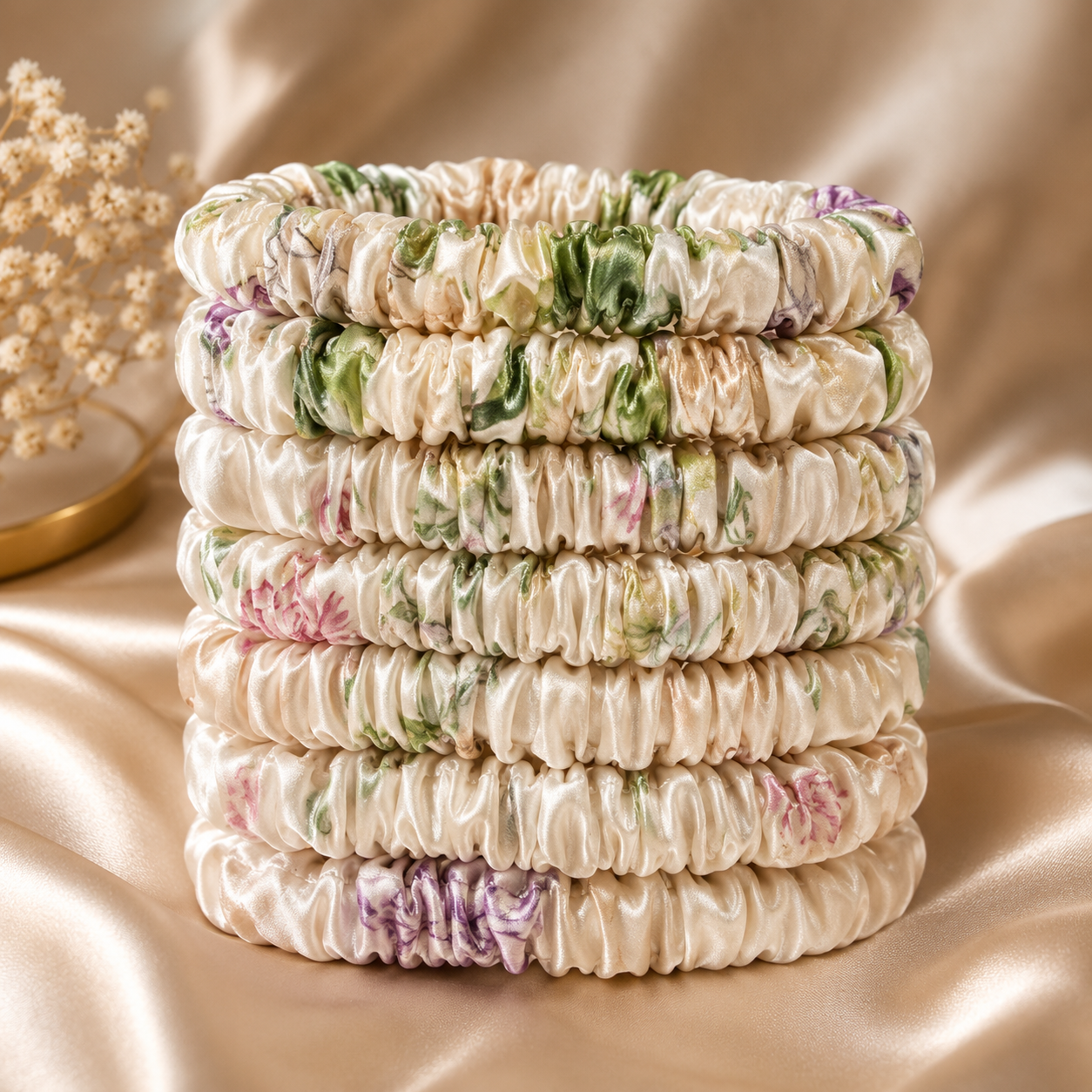 Luxe Mini Silk Scrunchies