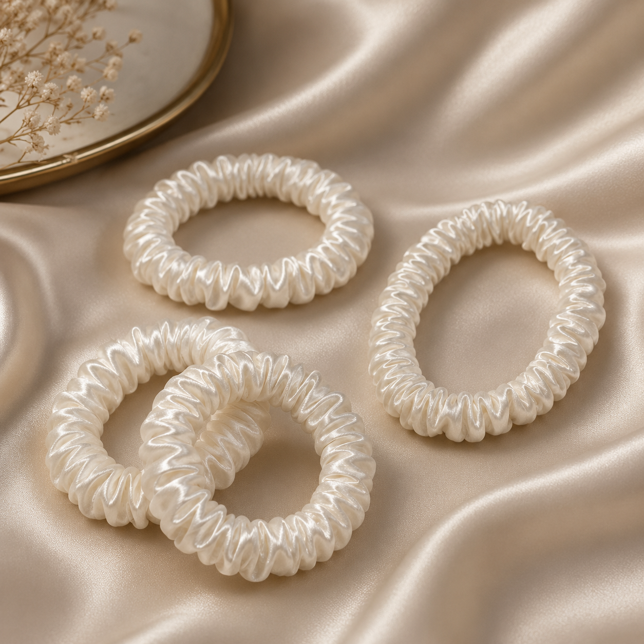 Luxe Mini Silk Scrunchies