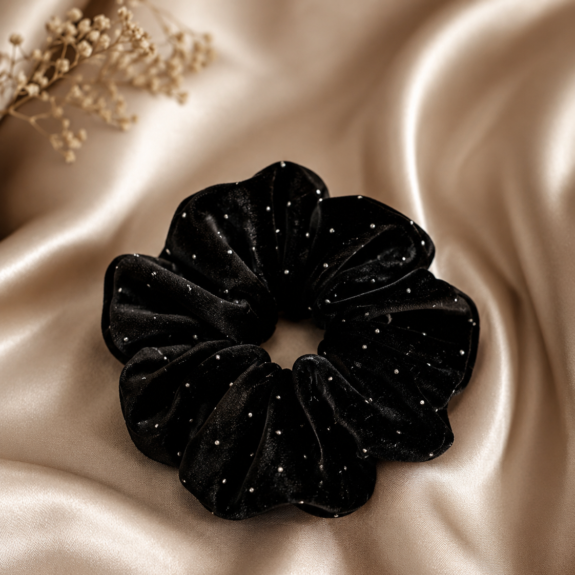 Midnight Velvet Luxe Scrunchie -Limited Edition