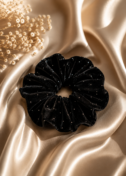Midnight Velvet Luxe Scrunchie -Limited Edition