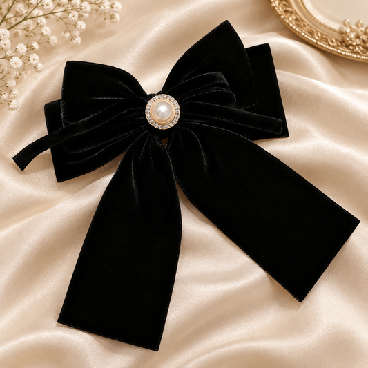 Classic Velvet Bow Hair Clip